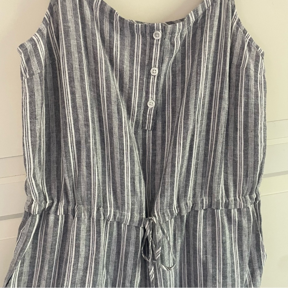 Rails Brooklyn Jumpsuit Gray And White Stripe 330… - image 6